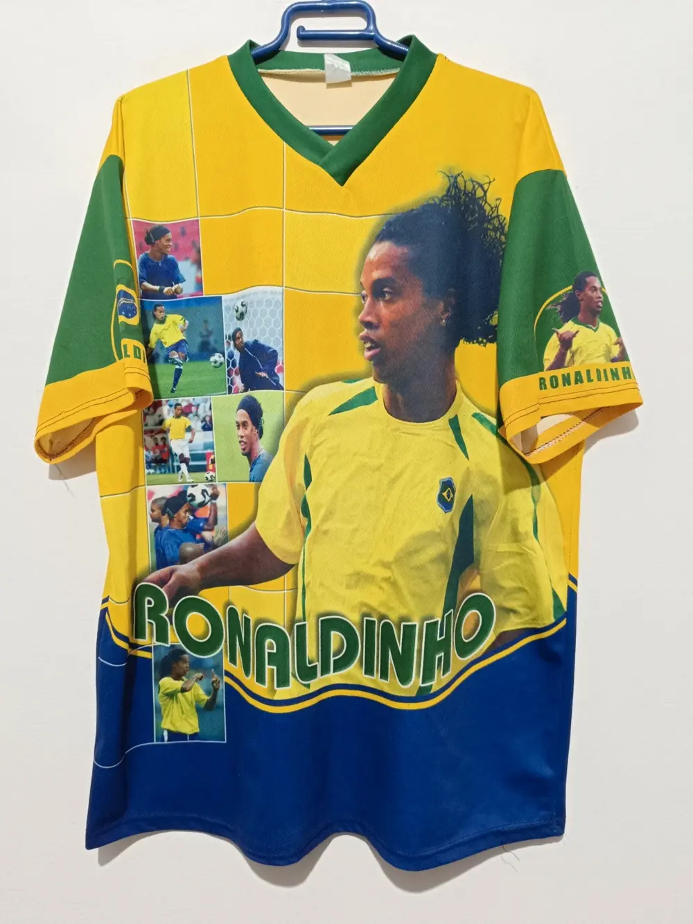 Camiseta vintage Ronaldinho Brasil talla XL ver medidas