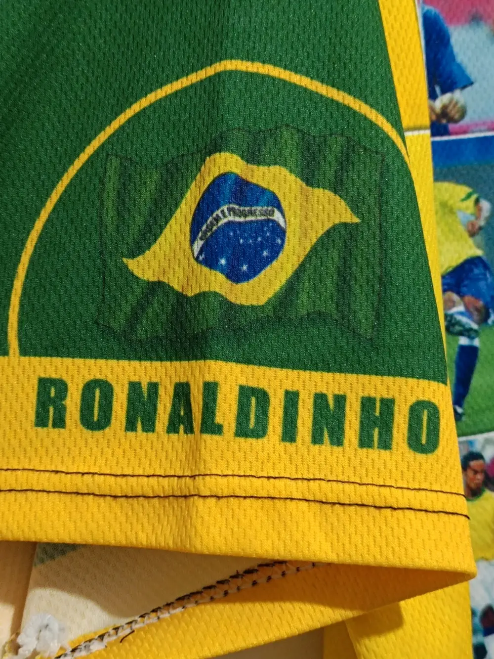 Camiseta vintage Ronaldinho Brasil talla XL ver medidas, foto 3