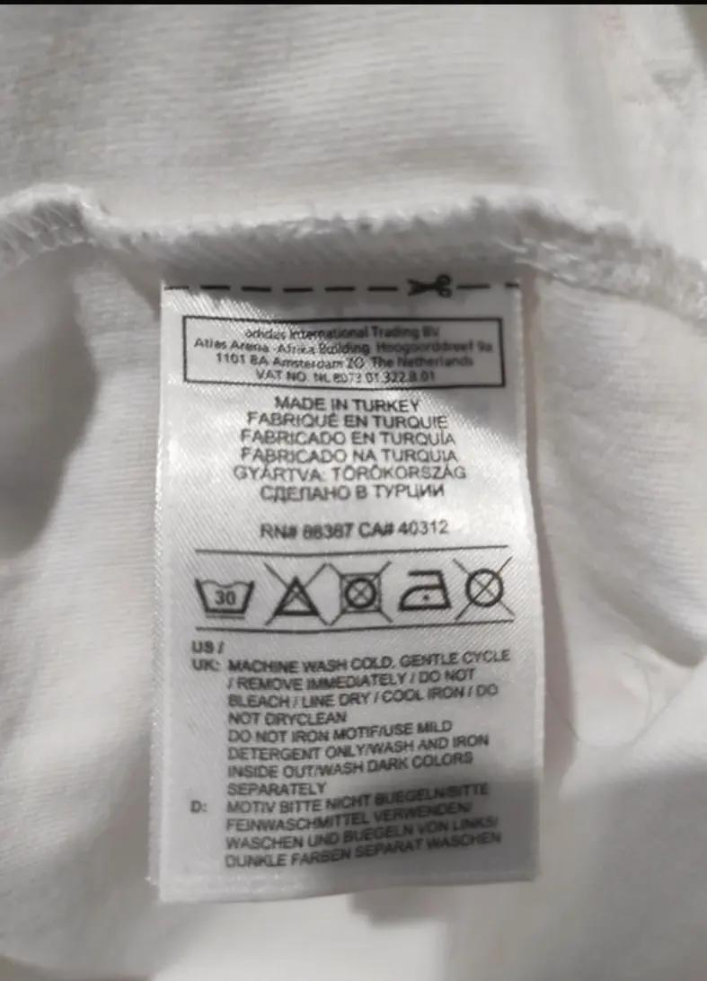 Camiseta manga corta adidas talla M, foto 5