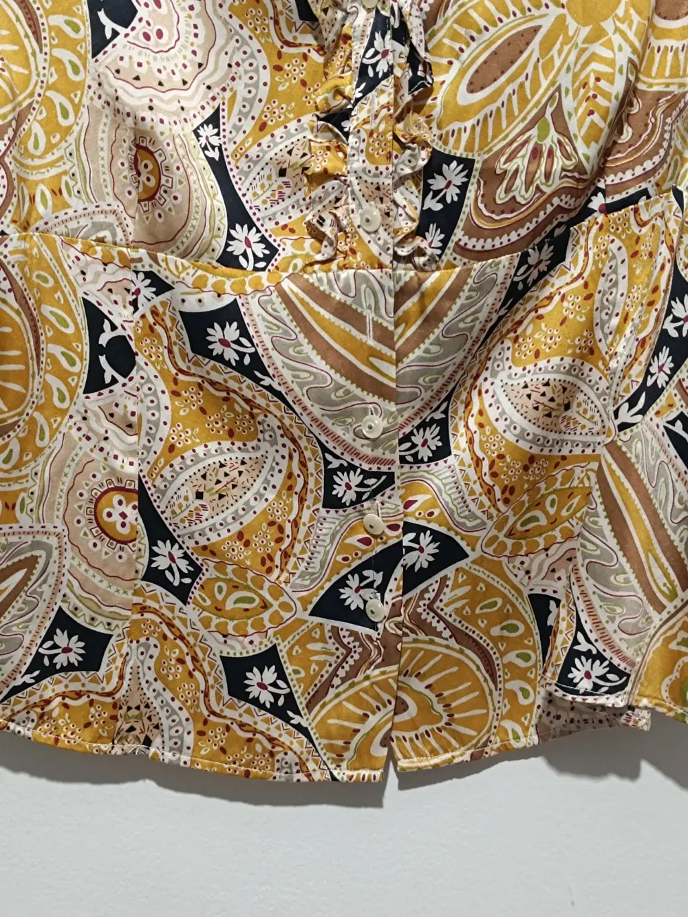 Camisa blusa estampada seda Lasserre talla 48 ver medidas, foto 2