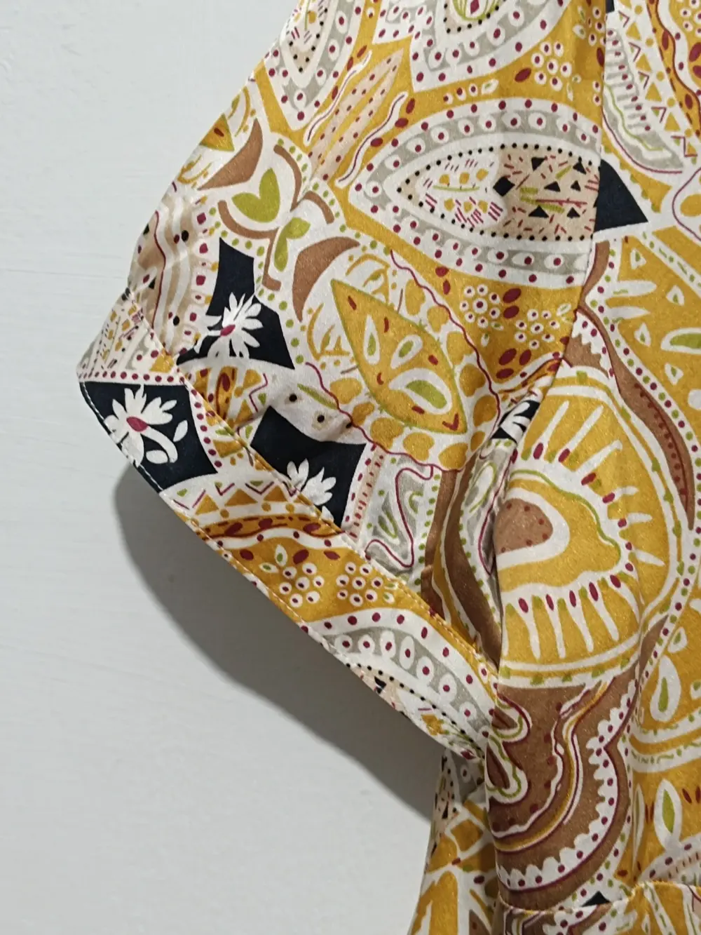 Camisa blusa estampada seda Lasserre talla 48 ver medidas, foto 4