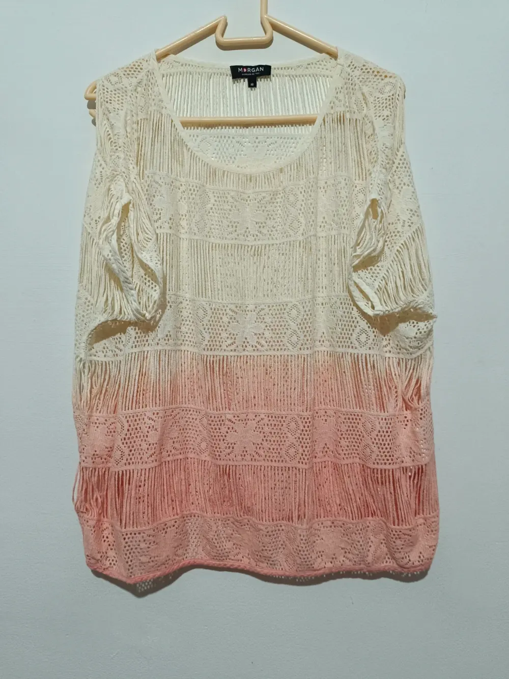 Blusa manga corta malla 💯 % Algodon Morgan talla M