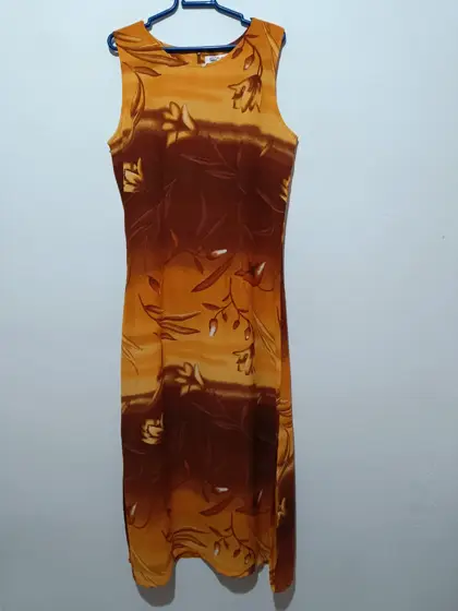 Vestido largo estampado de verano Swordfish talla 44