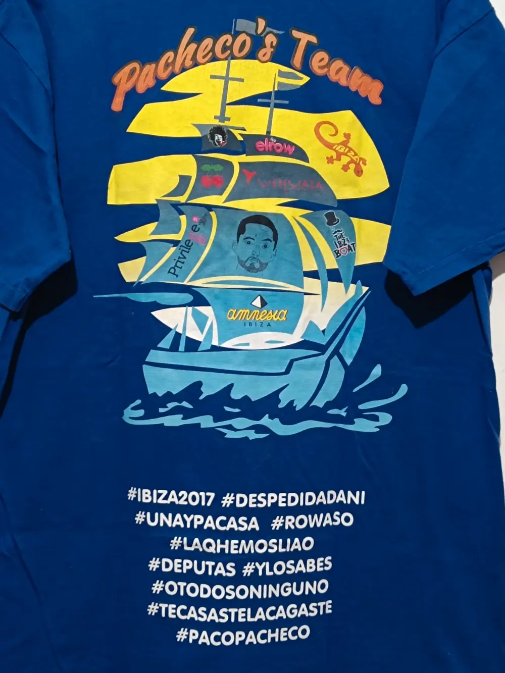 Camiseta despedida de soltero Amnesia Ibiza talla M, foto 4