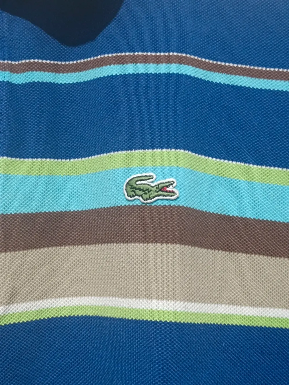 Polo a rayas Lacoste talla 6 equivale a una XL ver medidas, foto 4