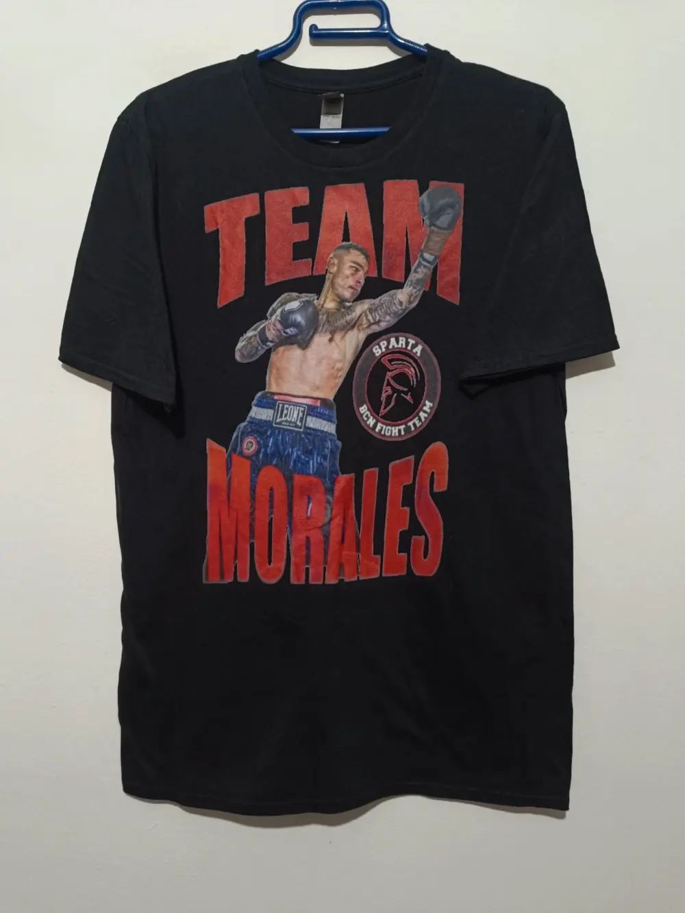 Camiseta vintage Boxeo Team Morales Sparta Bcn talla M sirve para S Gildan