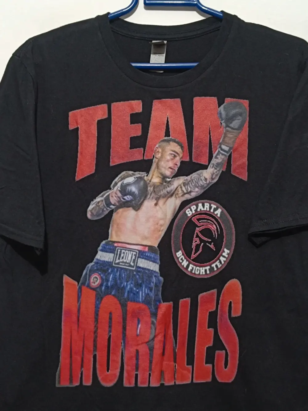 Camiseta vintage Boxeo Team Morales Sparta Bcn talla M sirve para S Gildan, foto 2