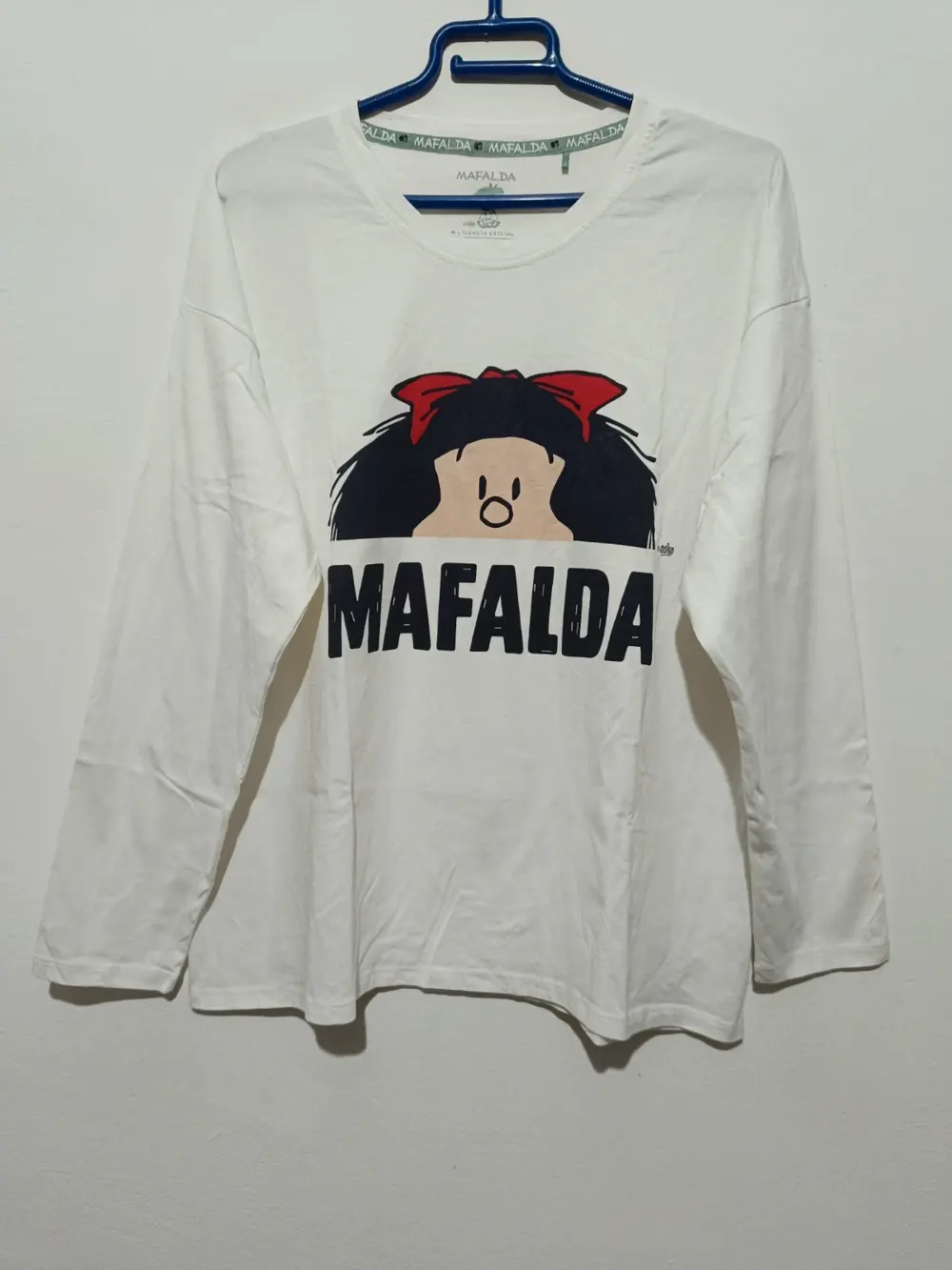 Camiseta manga larga Mafalda oficial talla M