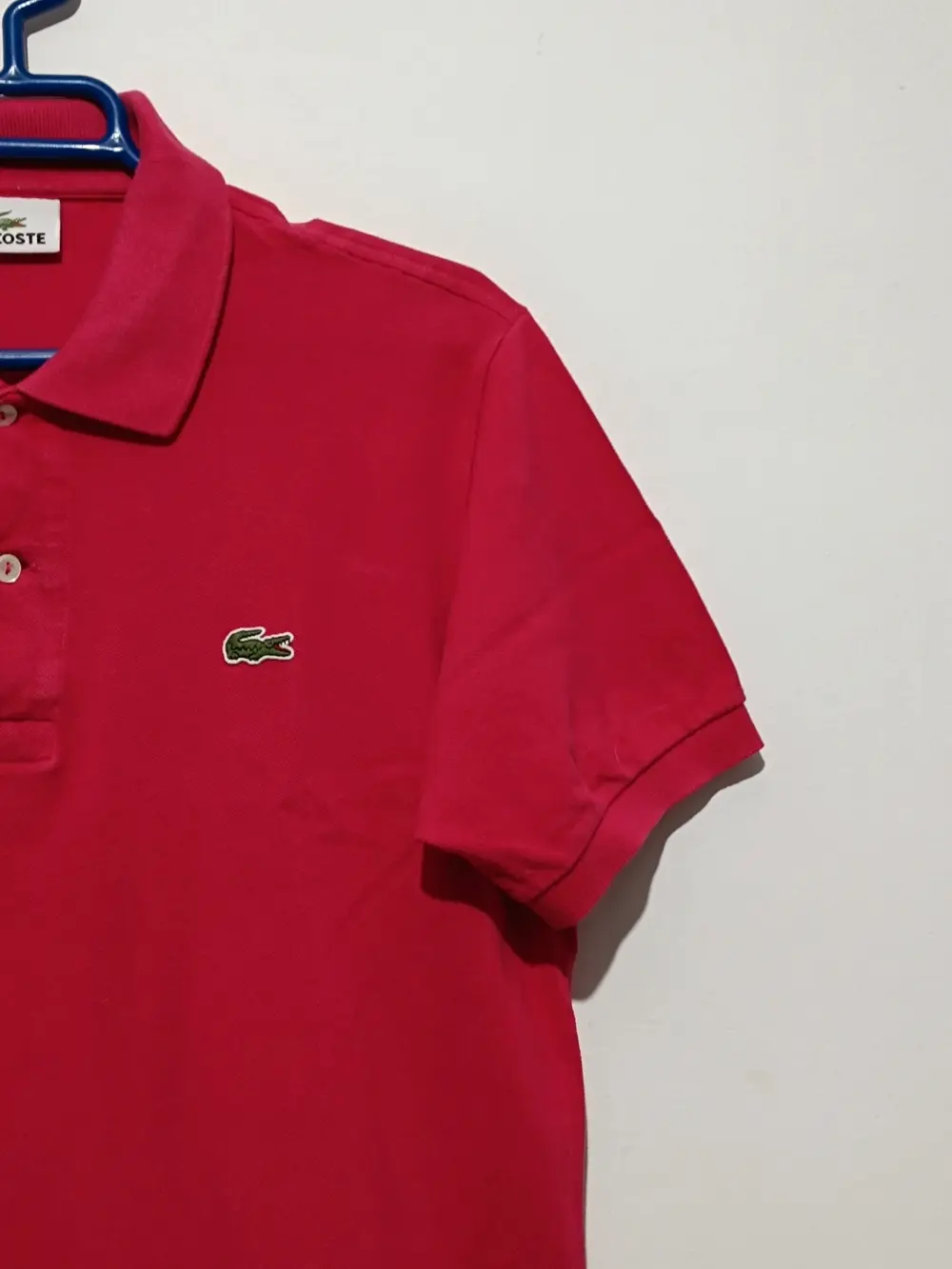 Polo Fucsia Lacoste talla 4 equivale a una M ver medidas, foto 2