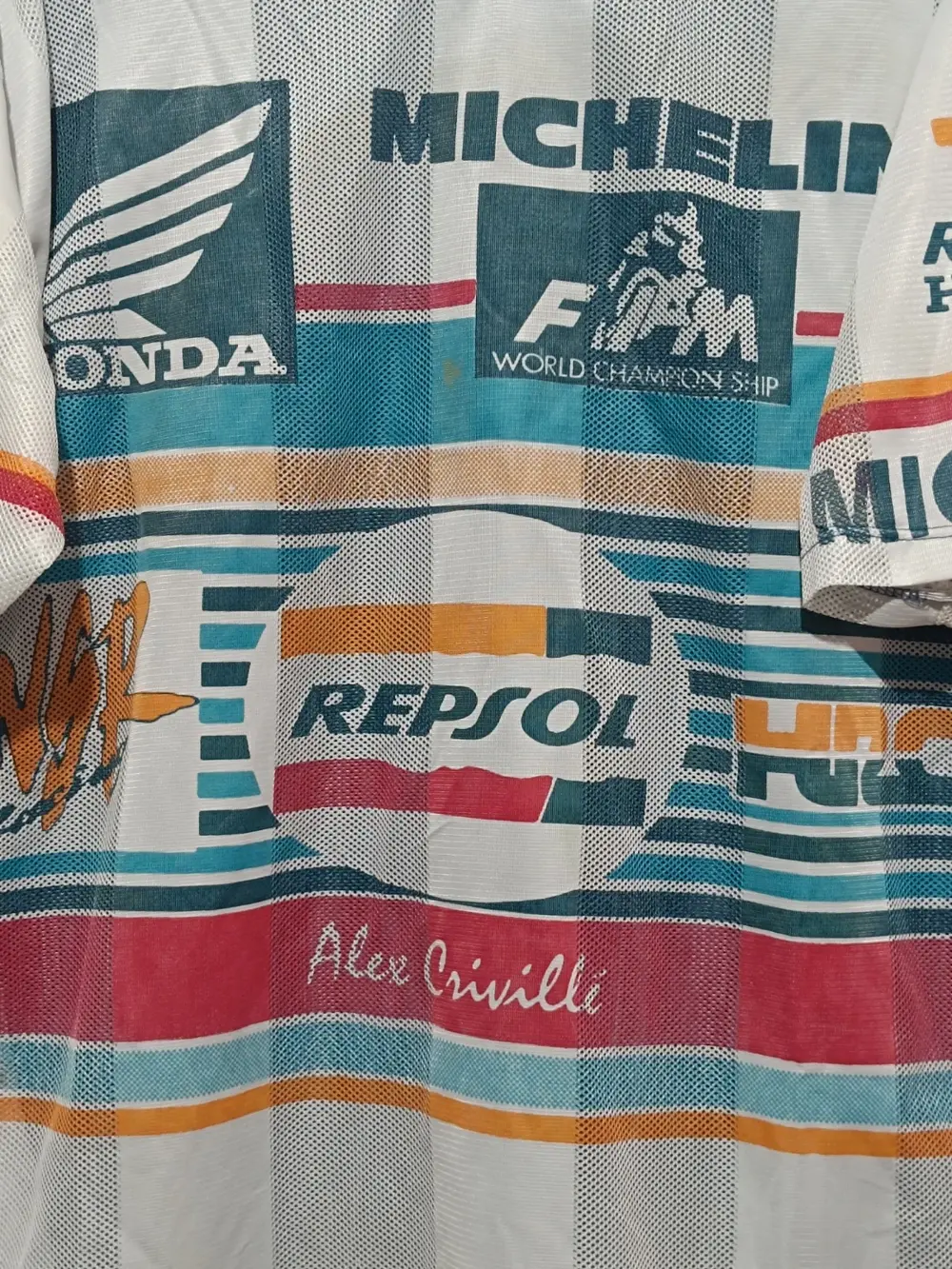 Camiseta vintage Repsol Honda Alex criville talla L ver medidas, foto 2