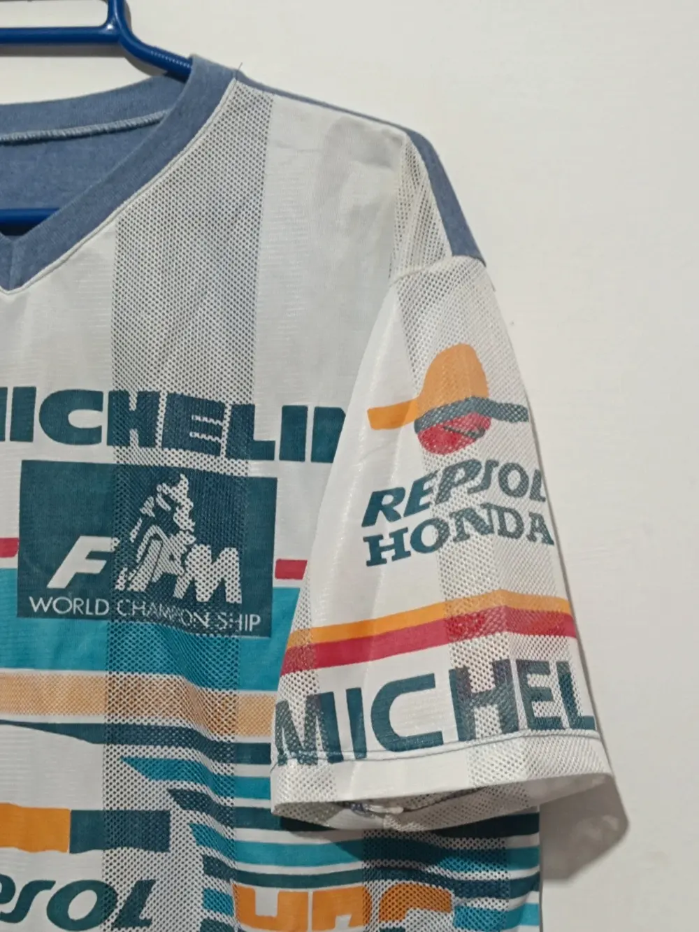 Camiseta vintage Repsol Honda Alex criville talla L ver medidas, foto 4