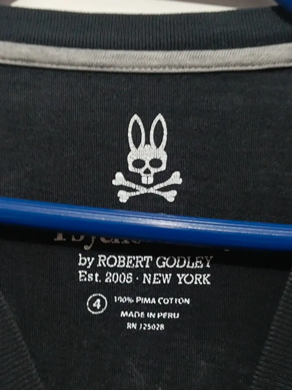 Camiseta manga corta Psycho Bunny logo talla 4 sirve para M/L ver medidas, foto 4
