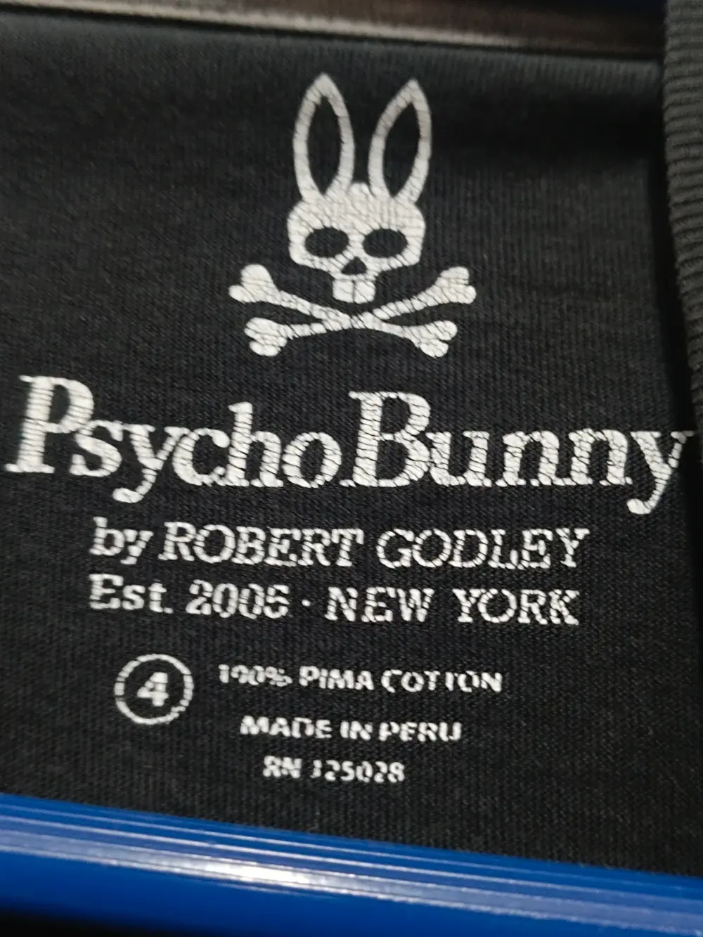 Camiseta manga corta Psycho Bunny logo talla 4 sirve para M/L ver medidas, foto 5