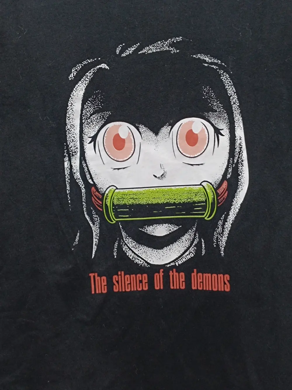 Camiseta manga corta The silence of the demons talla M friking talla, foto 2