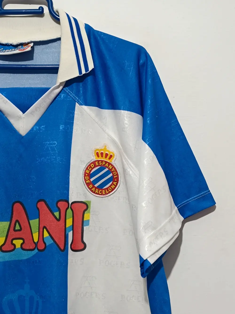 Camiseta vintage RCD Espanyol Herrera 4 años 90 talla L Roger's, foto 2