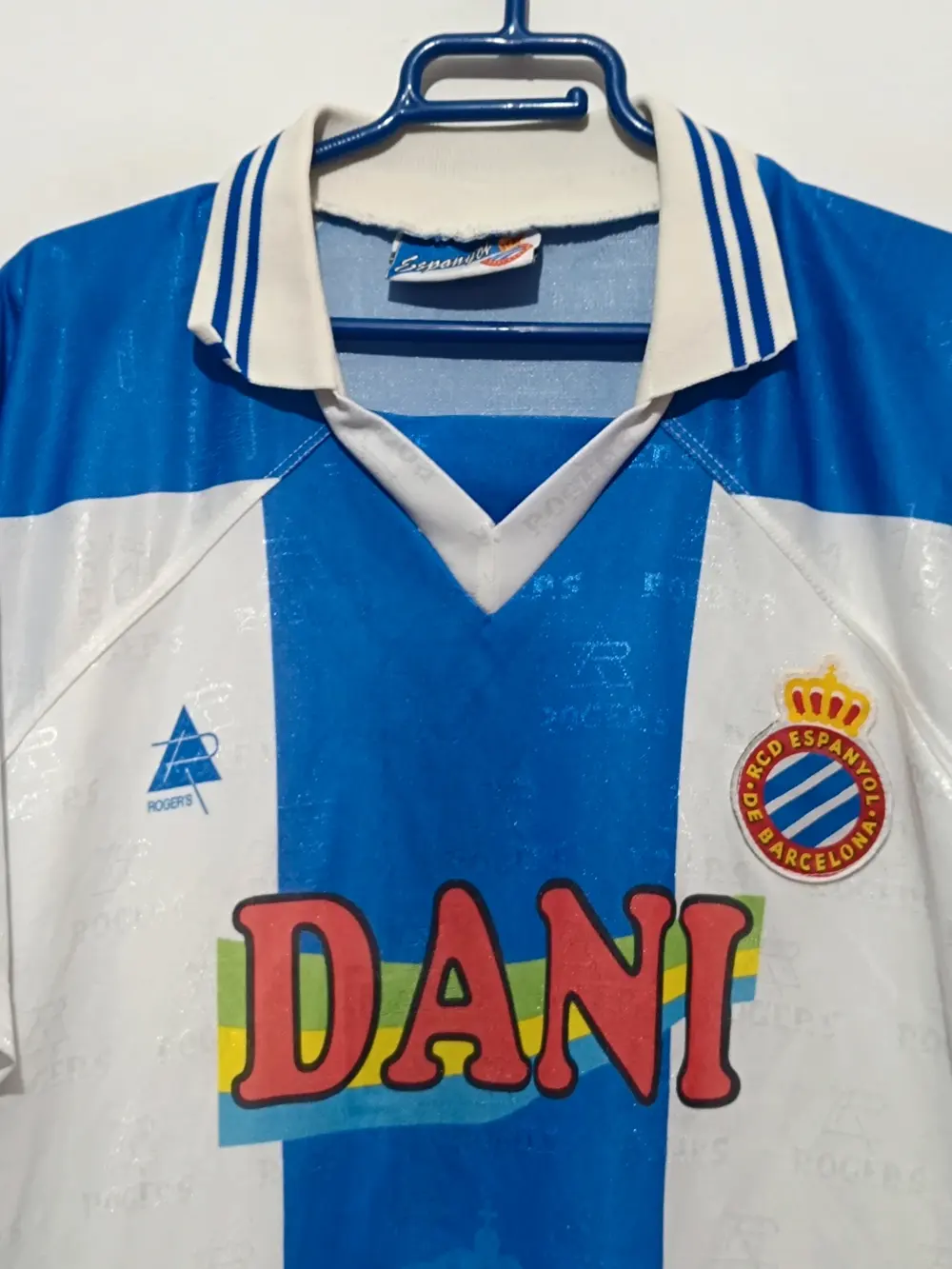 Camiseta vintage RCD Espanyol Herrera 4 años 90 talla L Roger's, foto 3