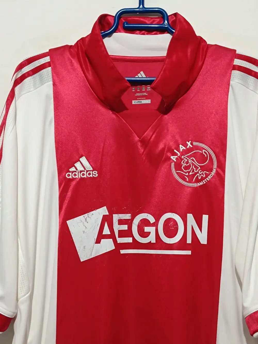 Camiseta vintage Ajax Amsterdam Adidas talla XXL ver medidas original!!, foto 2