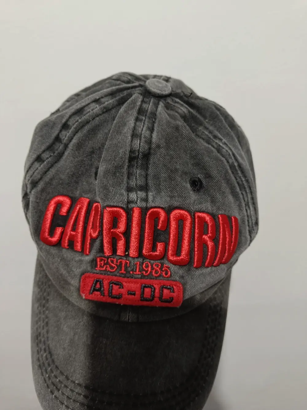 Gorra estilo vintage efecto lavado Capricorn talla única ajustable adulto unisex, foto 2