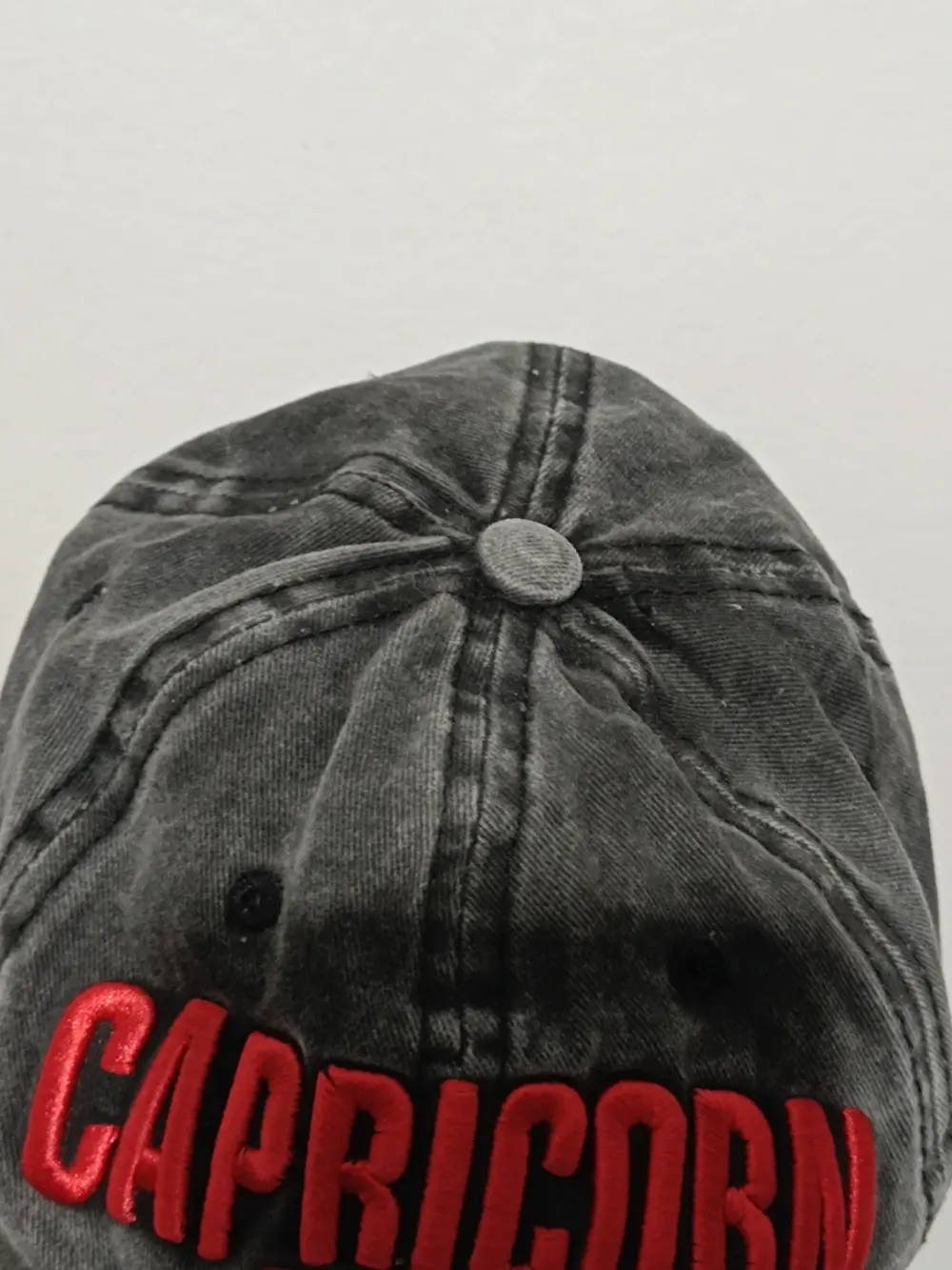 Gorra estilo vintage efecto lavado Capricorn talla única ajustable adulto unisex, foto 3