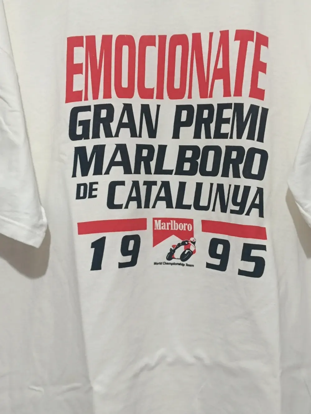 Camiseta vintage Marlboro Motociclismo Gran Premio Catalunya 1995 talla XL ver medidas, foto 2