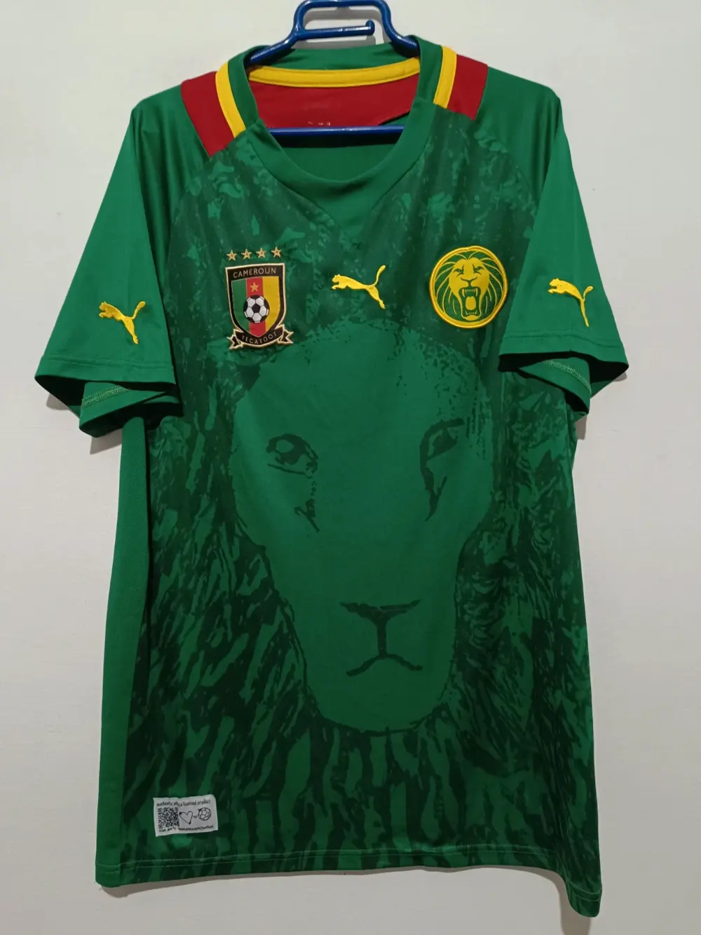 Camiseta Selección de Camerún Núm 23 Puma años 2010 talla M ver medidas