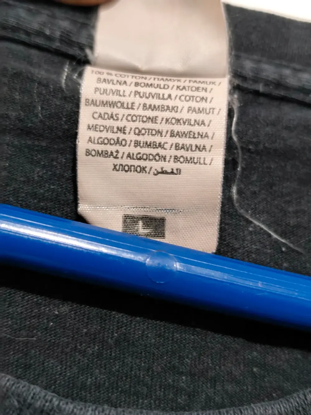 Camiseta vintage manga corta Rewasted Power Techno talla L Fruit of the loom, foto 5