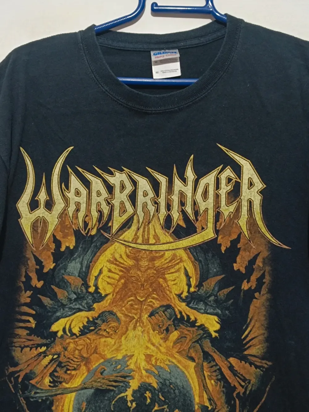 Camiseta vintage Warbringer Worlds Torn Asunder Gildan Original! Talla M, foto 2