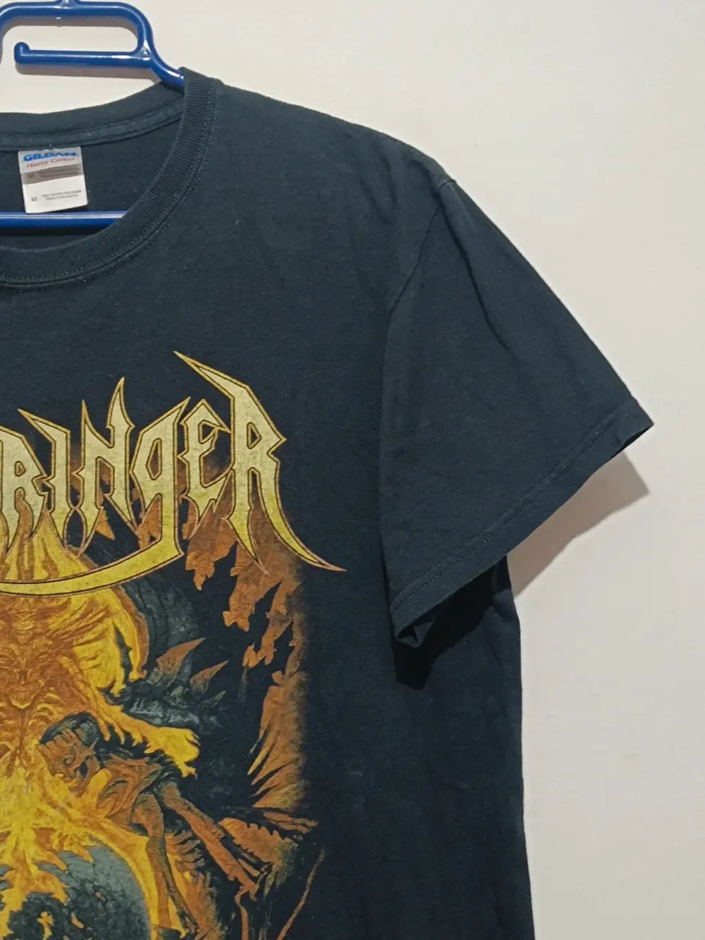 Camiseta vintage Warbringer Worlds Torn Asunder Gildan Original! Talla M, foto 4