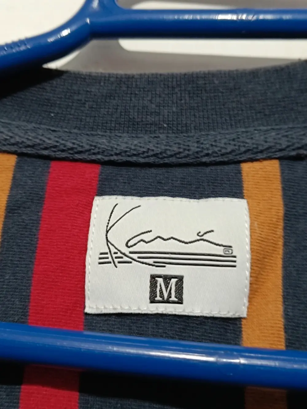 Camiseta a rayas multicolor Karl Kani talla M sirve para L ver medidas, foto 5