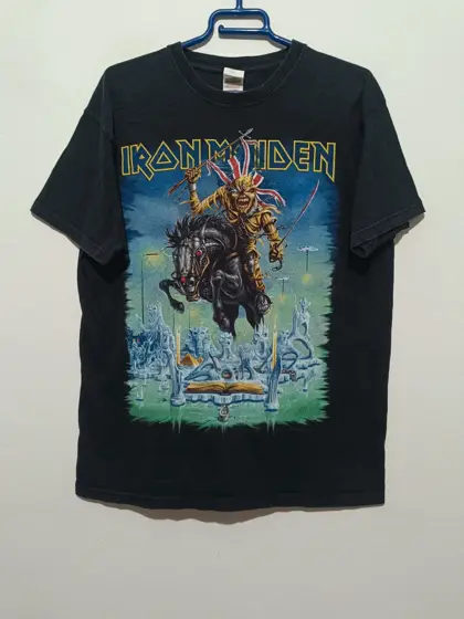 Camiseta vintage Iron Maiden tour 2014 Original! talla M Fruit of the loom