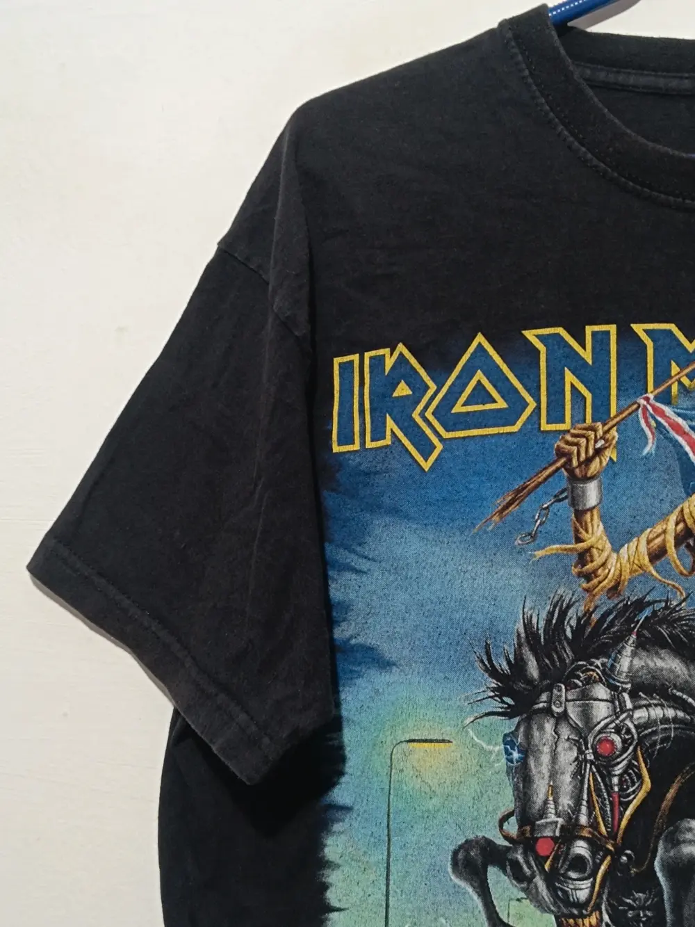 Camiseta vintage Iron Maiden tour 2014 Original! talla M Fruit of the loom, foto 3