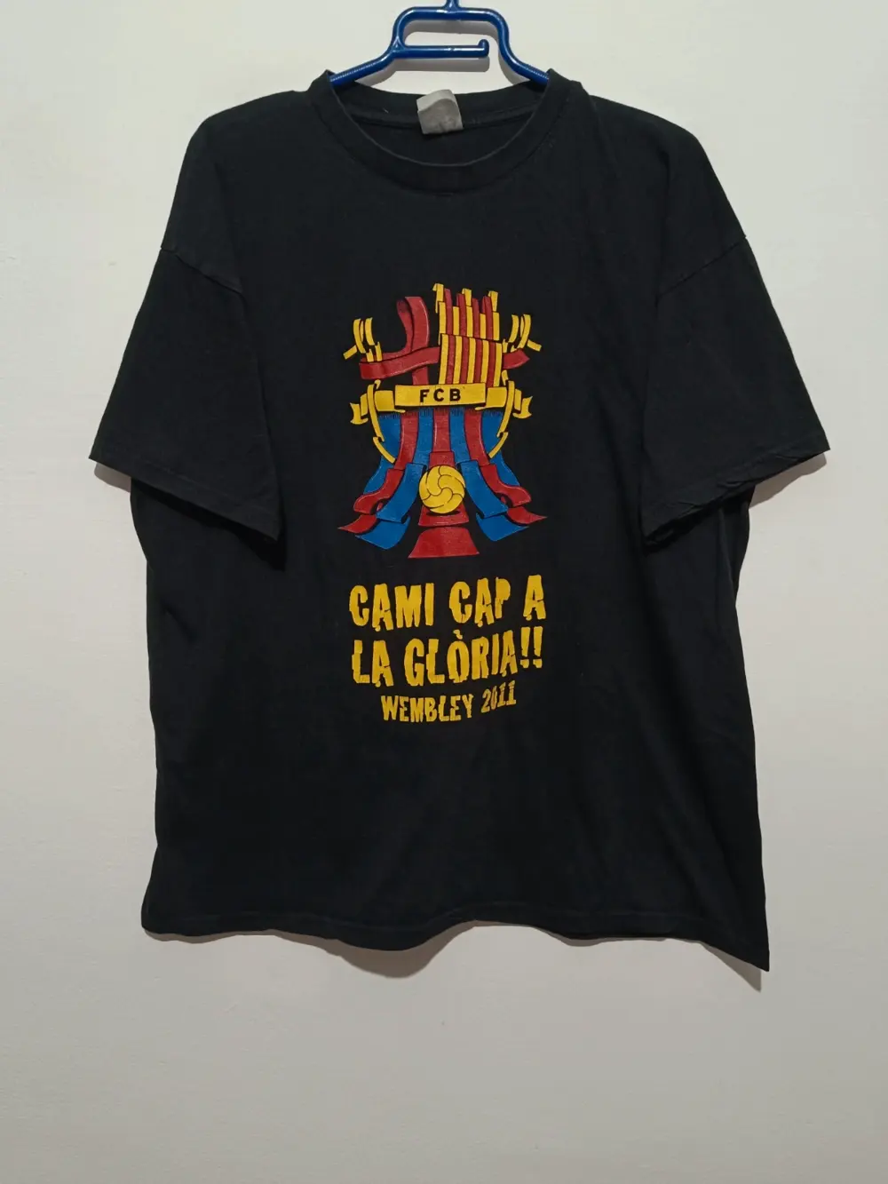 Camiseta vintage FC Barcelona Wembley 2011 talla L ver medidas