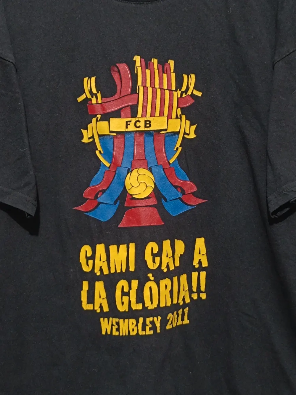 Camiseta vintage FC Barcelona Wembley 2011 talla L ver medidas, foto 2