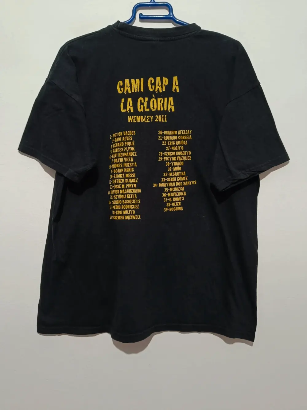 Camiseta vintage FC Barcelona Wembley 2011 talla L ver medidas, foto 5