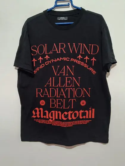 Camiseta manga corta Van Allen Solar Wind Bershka talla M