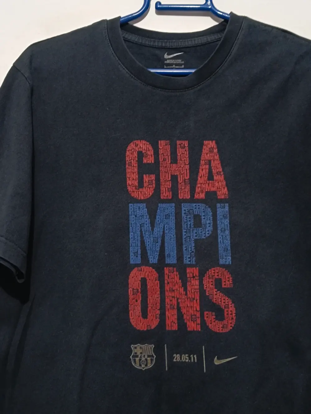 Camiseta vintage FC Barcelona Nike Champions 2011 talla L, foto 4