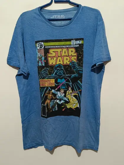 Camiseta Star Wars azul talla L