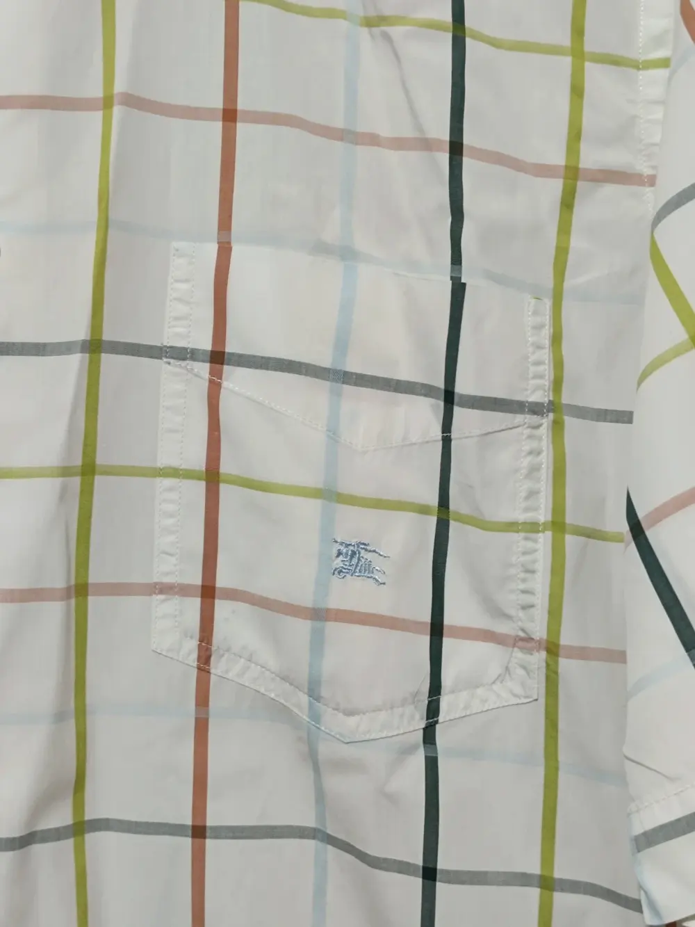 Camisa a cuadros manga corta Burberry talla 2 equivale a una L ver medidas, foto 5