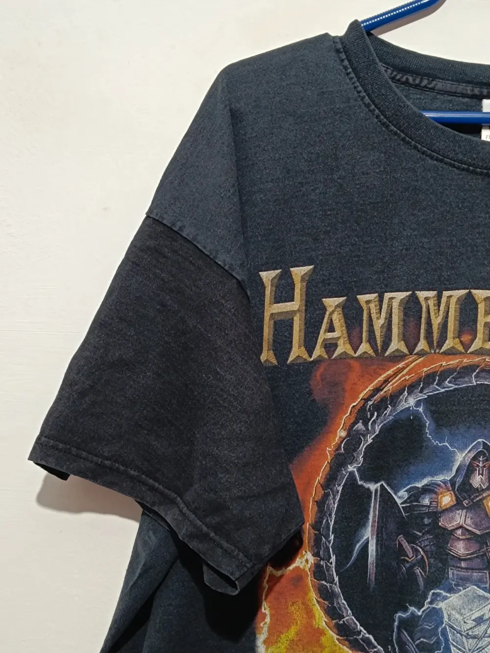 Camiseta vintage Hammerfall gira 2006 talla XXL Fruit of the loom, foto 2
