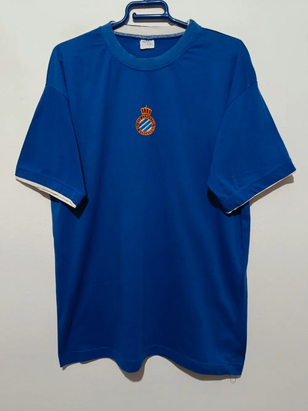 Camiseta vintage RCD Espanyol logo central D'polos talla L