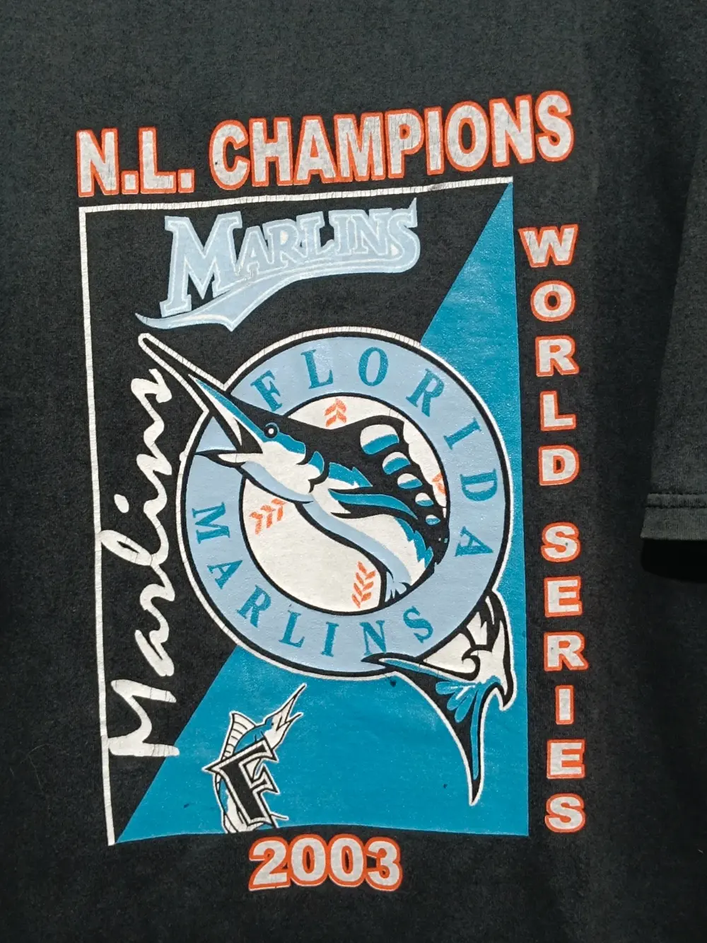 Camiseta vintage MLB Florida Marlins Hanes talla XL ver medidas, foto 2