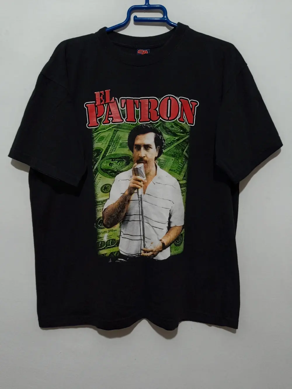 Camiseta El Patron Pablo Escobar Cotton American Hecho en Colombia talla XL equivale a una M