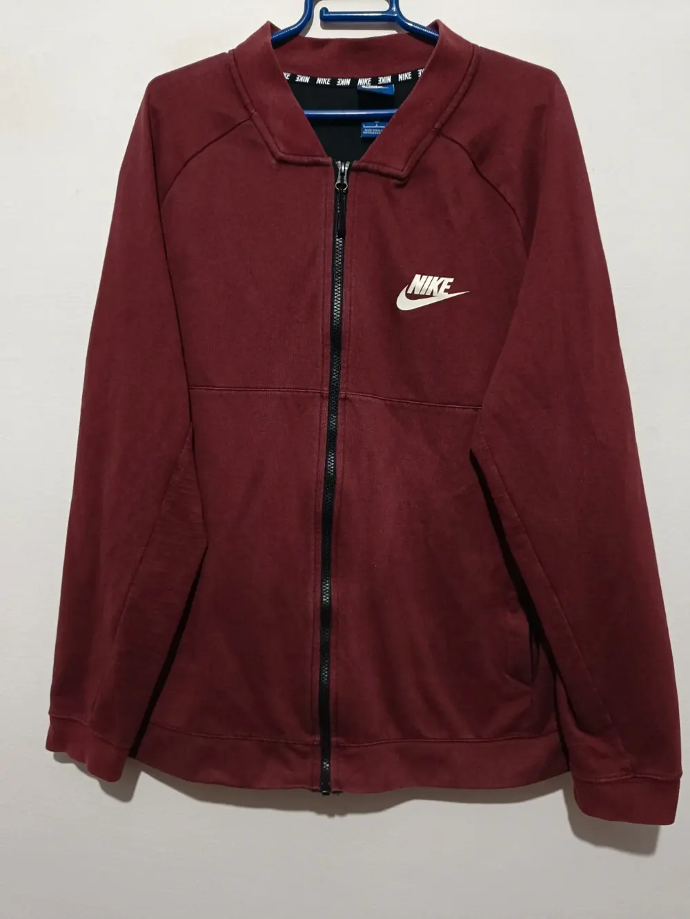 Chaqueta tipo Sudadera Nike burdeos talla L