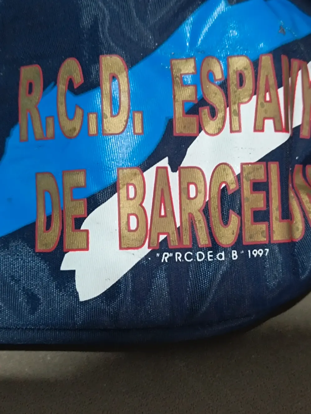 Riñonera vintage RCD Espanyol de Barcelona año 1997 talla única ajustable adulto unisex, foto 3
