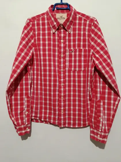 Camisa a cuadros Hollister talla L