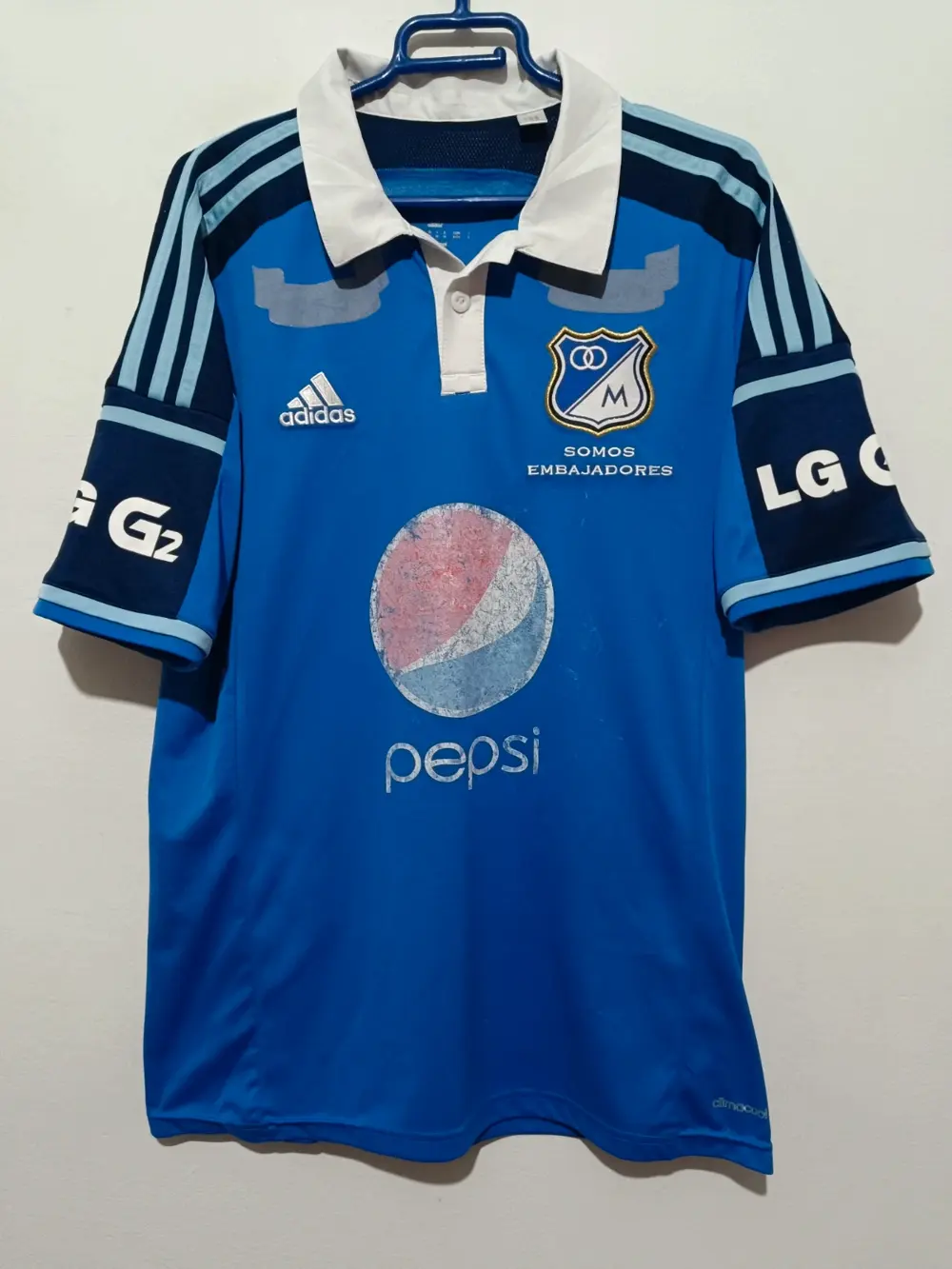 Camiseta Millonarios Adidas temporada 2013 talla M