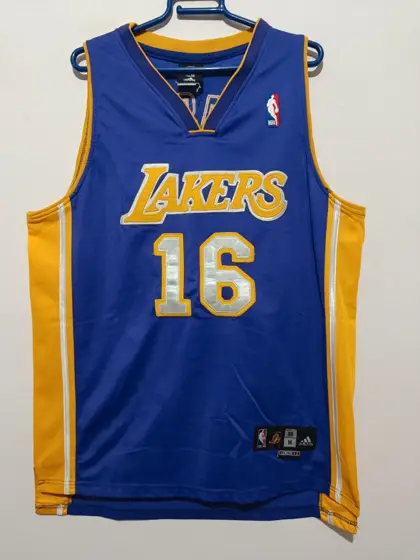 Camiseta Adidas Los Angeles Lakers Pau Gasol 16 talla M+2