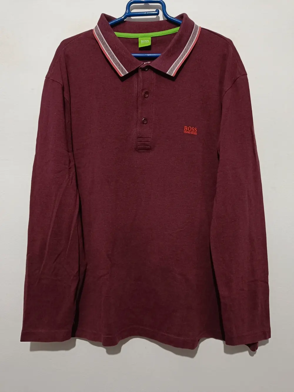 Polo manga larga Hugo Boss talla XXL ver medidas