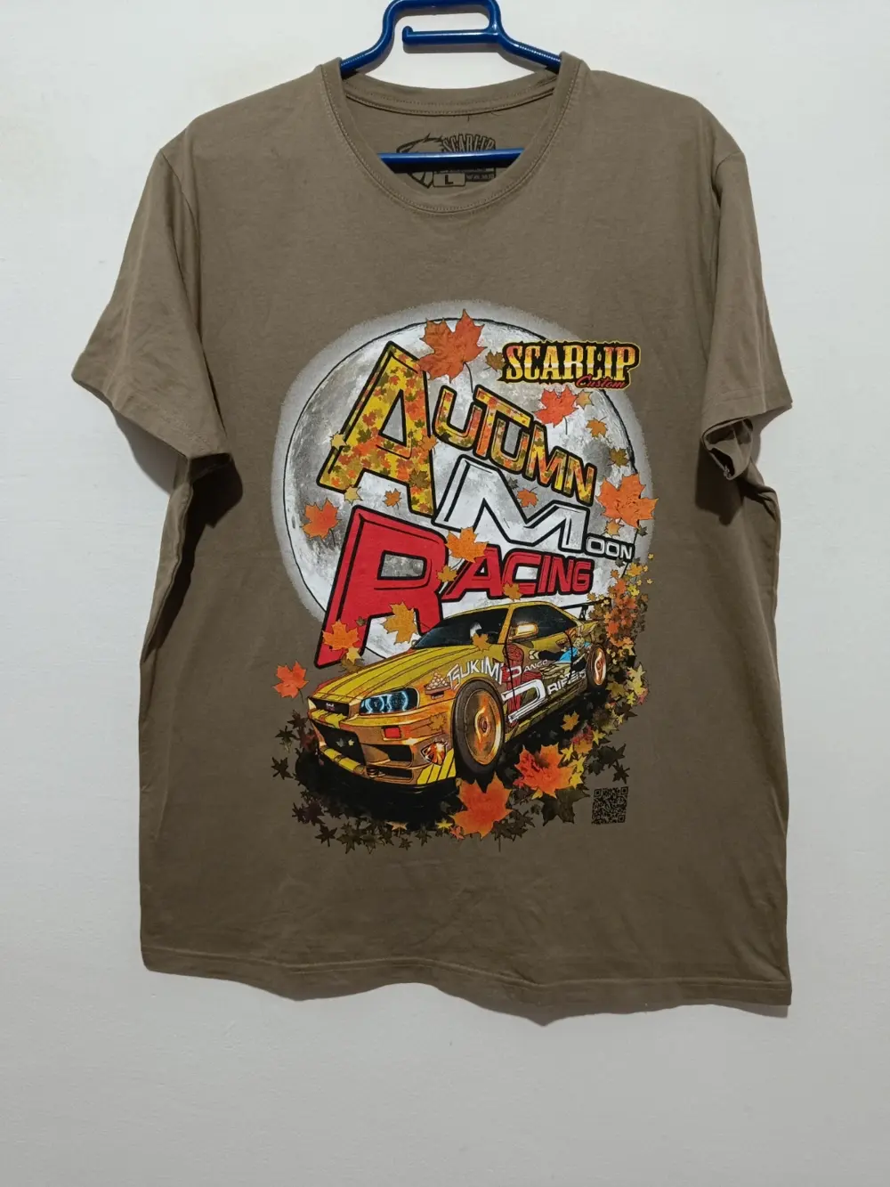 Camiseta Autumn Moon Racing Scarlip custom talla L