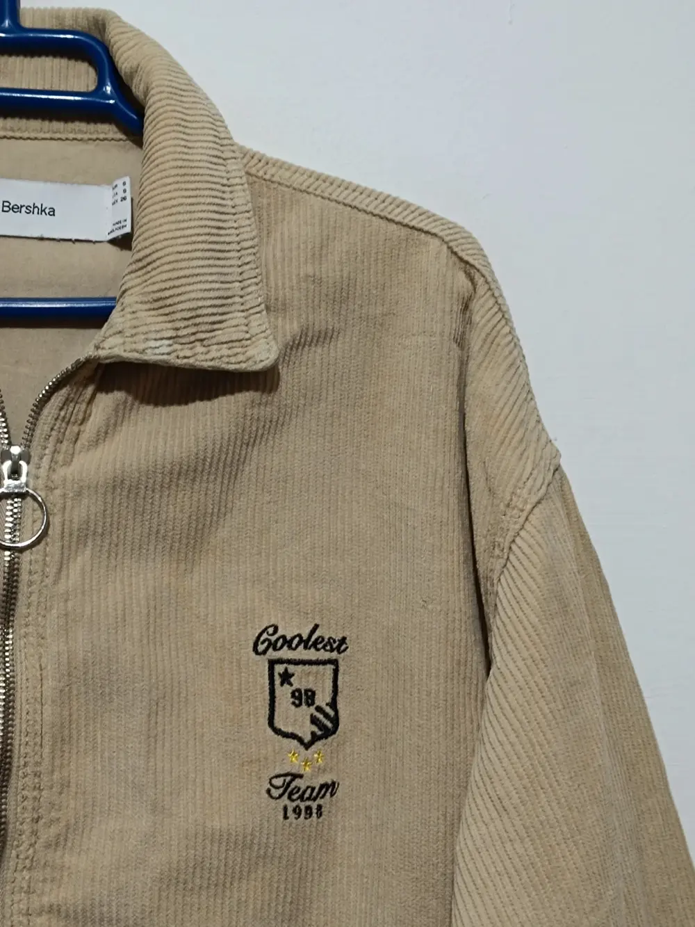 Chaqueta beige Bershka talla S, foto 3